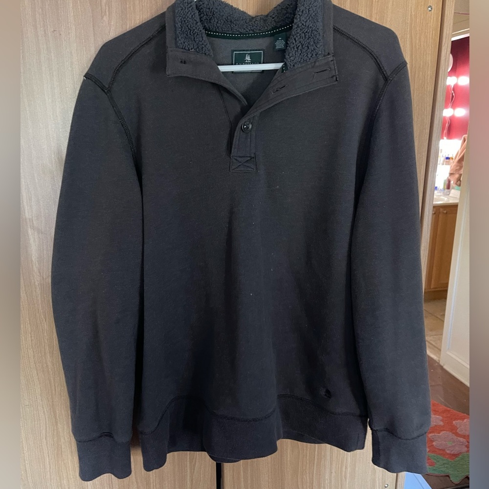 Dark brown sweater polo